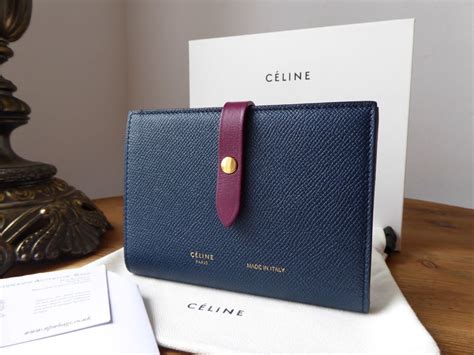 celine strap wallet navy|celine wallet.